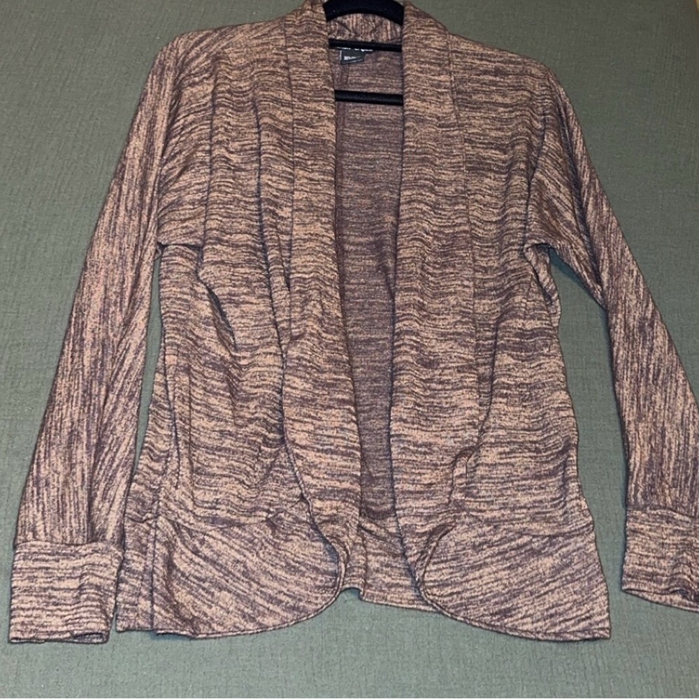 Rachael & Chloe Tan Open Front Cardigan